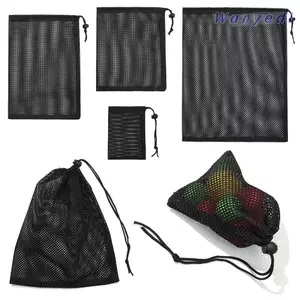 WANYEDI Túi dây rút lưới du lịch Túi giặt đa năng Nylon