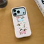 Ốp lưng iPhone Dachshund Trio nền màu hồng nhạt, áo len dễ thương & văn bản "may mắn" Tương thích với iPhone17 / 16 / 15 / 14 / 13 / 12 / 11 Pro Max Plus Vỏ bảo vệ họa tiết dòng di động 2 trong 1