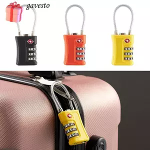 Khóa kết hợp 3 chữ số GAVESTO, Khóa mật khẩu hải quan chống trộm TSA, Ổ khóa bền Dây công cụ an ninh Khóa tủ du lịch