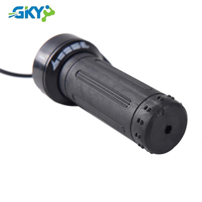 GKY 24V 36V 48V 3 Dây Xoắn Tay Ga Cho Xe Đạp Xe Tay Ga Electrirc 7 / 8 "Tay Cầm GKY