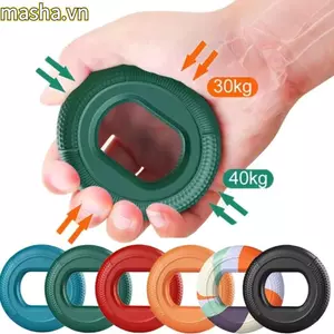 Vòng kẹp ngón tay, Chất liệu silicon bền bỉ Tăng cường cơ tay, Vòng đeo tay kháng lực cầm tay Huấn luyện viên ngón tay Tập thể dục