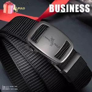 Thắt lưng bện Nylon GAVESTO, Dây thắt lưng khóa tự động phong cách hoang dã đơn giản dành cho doanh nhân, Dây đeo vải Canvas thương hiệu sang trọng