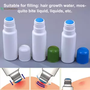 BeautifulHomeA 50ML Chai Rỗng Smudge Chất Lỏng Applicator Đầu Xốp Độ Ẩn Chai Chất Lỏng Cho Daub Làm Đầy Liniment Thuốc Antipruritic VN