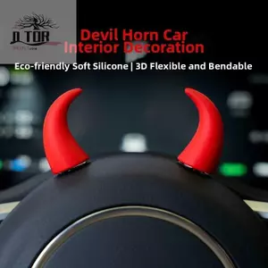 Devil Horns Vỏ xe chống mài mòn để trang trí bảng điều khiển vô lăng