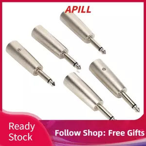 apill Zerone 5 XLR 3 Nam sang Mono 6.35mm 1/4 Cắm Micro Âm Thanh Mic Kết Nối Adapter