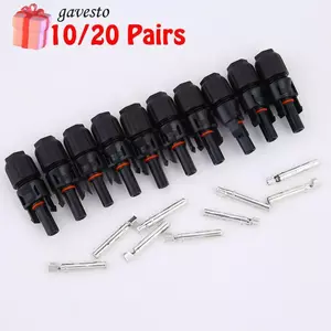 GAVESTO 5 / 10 / 20 Cặp MC4 30A Bộ chuyển đổi chống nước Bảng điều khiển bền
