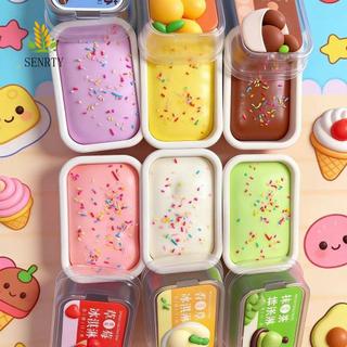 SENRTY Đồ chơi squishy bánh mì mô phỏng, bóp mềm phục hồi chậm, giảm căng thẳng 3D handmade, nhào nặn fidget