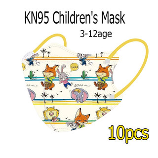 Mặt nạ trẻ em 3D chất lượng cao 4-12 tuổi Sanrio họa tiết hoạt hình dễ thương 4 lớp KN95 mặt nạ trẻ em thời trang Zootopia nhân vật phim bao bì độc lập