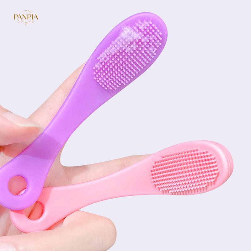 PNPIA- Bàn chải mũi silicon Máy làm sạch lỗ chân lông đầu di động Bàn chải Massage hai mặt Dụng cụ làm đẹp Dụng cụ làm sạch da mặt Máy chà mũi