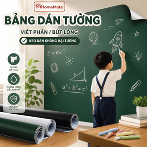 Bảng Decal Dán Tường HomeMate Viết Phấn, Viết Bút Lông Có Thể Xóa, Bảng Học Tập Thông Minh Cho Bé Và Văn Phòng
