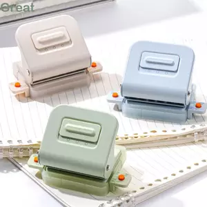 Máy đục lỗ TUYỆT VỜI, Dụng cụ đóng sách Máy đục lỗ lá rời 3 / 6 lỗ, Dụng cụ đục lỗ Mini đơn giản Văn phòng trường học