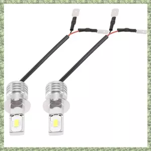 2X H3 Đèn pha LED siêu sáng Đèn sương mù Bộ bóng đèn lái xe 6000K Trắng 10W