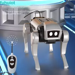 Chó Cơ Điện FUHUIOT, Đồ Chơi Robot RC Chạy Bionic, Giảng Dạy Khoa Học Bốn Chân Hệ Thống Năng Lượng Mặt Trời Điều Khiển Từ Xa Robot Điện Chó Đồ Chơi Trẻ Em