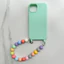 Ốp lưng iphone Rainbow chống mất dây buộc điện thoại di động 16promax bát cầm tay 15plus thích hợp cho Apple 14 dây chuyền vỏ điện thoại di động dây buộc