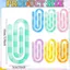 Kẹp giấy GETVOW, Kẹp giấy Jumbo tự làm chống trượt, Trang trí chắc chắn Acrylic Bookmark Đồ dùng lớp học