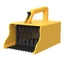 WANYEDI Blueberry Rake Scoop, Vàng Compact Berry Picker Rake, Tay cầm tiện dụng bền bỉ ABS Dụng cụ cầm tay đa năng Raspberry Harvest
