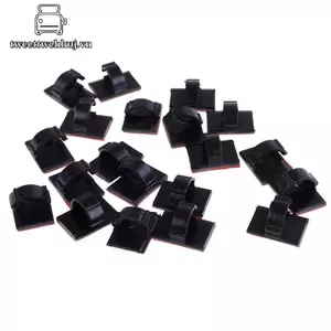 Nhíp 20 Chiếc Tự Dính Dây Buộc Cáp Kẹp Kẹp Giá Đỡ Cho Xe dash camera VN