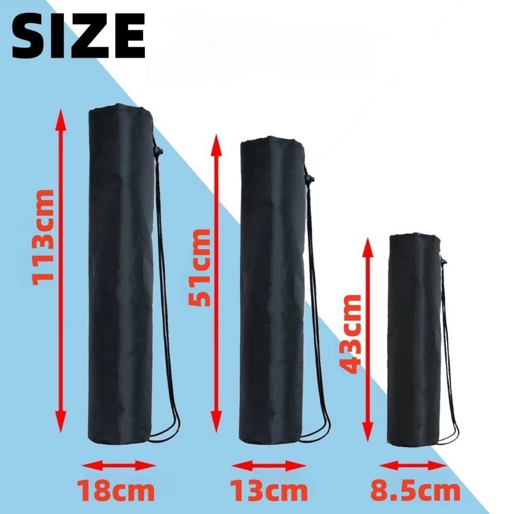 Túi Monopod FEDAOG, Túi ba chân bằng vải đen, Túi đựng đồ di động có thể gập lại tại nhà
