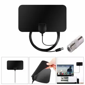 Ăng Ten HDTV Kỹ Thuật Số Mini HD Với Bộ Chuyển Đổi HD Digital DTV Ăng Ten TV Trong Nhà DVB-T2 Bộ Thu Tín Hiệu TV Trên Không Cho HDTV Châu Âu Mỹ mới