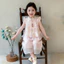WHX [Chiều cao 90cm-140cm Thích hợp] Bộ đồ trẻ em Trung Quốc mới Quần áo trẻ em Bộ đồ hai mảnh phong cách Trung Quốc Bộ đồ hai mảnh