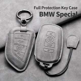 Ốp Chìa Khóa Xe Ô Tô Vỏ Cho Xe BMW X1 X3 X5 X6 Series 1 2 5 7 8 F15 F16 E53 E70 E39 F10 F30 G30 G20 G11 G01 G02 G05 Da Lộn Móc Khóa