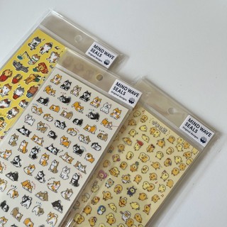 Sticker nhân vật Gorogoro Nyansuke, Piyoko, Shibanban Mind Wave seals