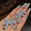 Bông tai dài Zircon mới tinh tế và thanh lịch sang trọng