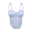Bán chạy Ren Bán Trong Suốt Lưới Xương Cá Corset Tập Hợp Gợi Cảm Tinh Khiết Desire Xương Cá Top Miếng Lót Ngực Liền Mạch Camisole Phong Cách Mới