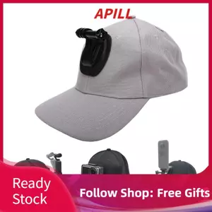 Apill Mũ bóng chày apill Wisoqu có Camera hành động Gắn mũ quay phim rảnh tay để đi du lịch Đi bộ đường dài Câu cá Đi xe đạp (Màu đen)