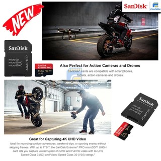 Thẻ nhớ MicroSDXC Sandisk Extreme Pro 32GB 64GB 128GB 256GB V30 A2 200MB/s, Bảo hành theo nhà sản xuất