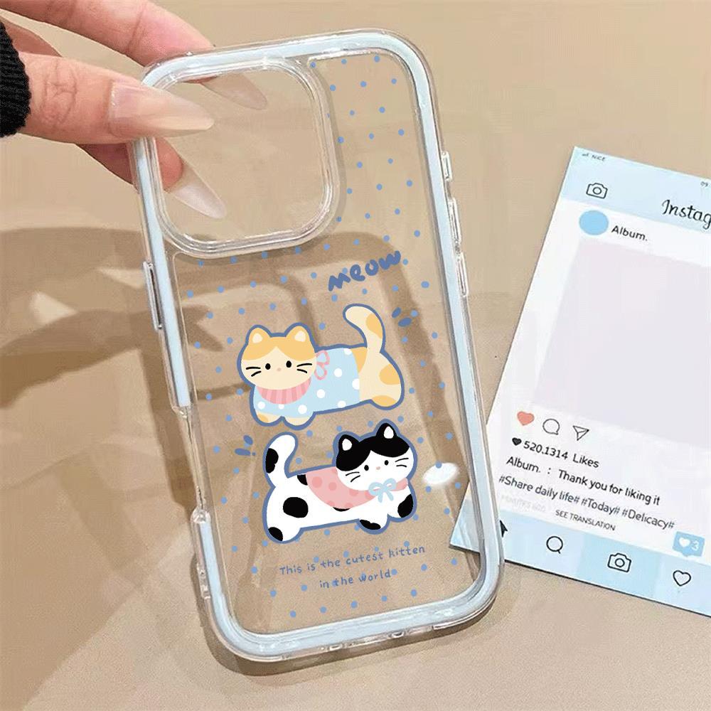Wave Point Puss cho trường hợp iPhone 17promax 161514plus 3 trong 1 bezel 131211pro