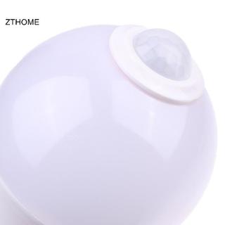 ZTHOME E27 PIR Đèn cảm biến chuyển động Bóng đèn LED có cảm biến chuyển động Máy dò chuyển động Đèn ngủ HOT