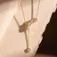Shuling sang trọng nhiều đá tua rua vòng cổ giọt nước và hình trái tim mạ vàng đính kim cương trang sức thanh lịch