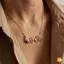 Femme Chữ Thời Trang MAM Hoa Hồng Mặt Dây Chuyền Nelace Cho Nữ Cô Gái Hoa Choker Tuyên Bố Trang Sức Quà Tặng Sinh Nhật Mới