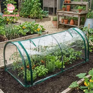 Lều trồng cây PWSEND, Nhà kính cây Mini bằng nhựa cách nhiệt, Vỏ bảo vệ trong suốt chống chim trong suốt Vỏ nhà kính trong suốt sân sau
