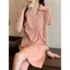 Đầm mm béo cỡ lớn mùa hè Phong cách Trung Quốc mới cải tiến Vỏ sườn xám bụng Ôm hơn Váy trung dài