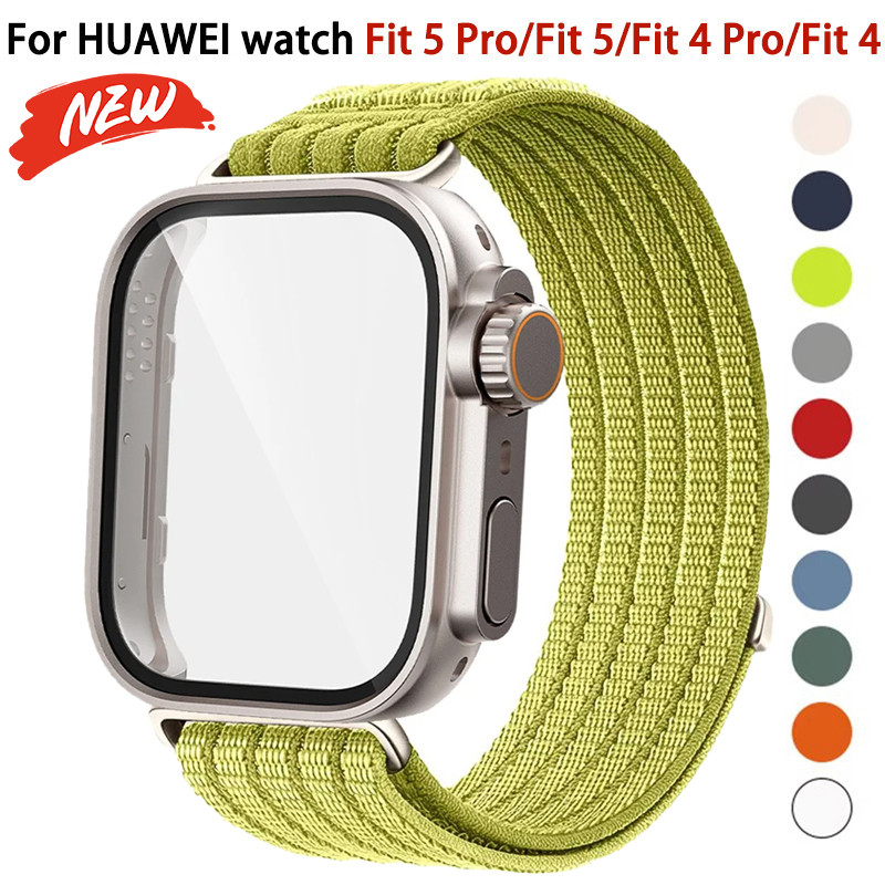 Dây đeo Nylon + thay đổi sang Ultra cho vòng đeo tay dệt Huawei Watch Fit 5 / Fit 5 Pro cho Huawei Watch Fit4 / 4Pro