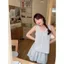 Phiên bản Hàn Quốc Bộ đồ ngủ ren hoa tươi Áo len Cardigan không tay + Quần short Bộ đồ hai mảnh dành cho sinh viên