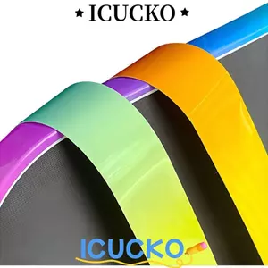 ICUCKO Pickleball Vợt Edge Sticker, Băng cạnh đầu mái chèo màu Gradient 16mm, Băng bảo vệ khung chống rơi bền bỉ Sử dụng giải đấu