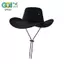 GHX Vintage Phương Tây Mũ Cao Bồi Màu Trơn Lưu Vực Mũ Rộng Vành Jazz Mũ Chống Nắng Ngoài Trời Cho Đi Bộ Đường Dài Cắm Trại Cưỡi VN