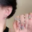 Nhíp 1 Cái / 1 Bộ Chó Con Dễ Thương Paw Zircon Bướm Xương Tai Móng Tay Thời Trang Mới Trang Sức Tai Phong Cách Sang Trọng Cho Nữ Bông Tai Y2K Tặng VN