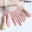 Bộ cọ trang điểm 10 mảnh Peach Pink: Bàn chải che khuyết điểm, Bàn chải phấn mắt, Bàn chải bột