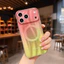 Ốp điện thoại từ tính gradient đầy màu sắc cho iPhone 17 Pro Max 14 15 16 pro max Bảo vệ ống kính chống rơi Vỏ cứng bảo vệ điện thoại