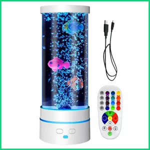 Bong Bóng Đèn Cá Điều Khiển Từ Xa Bình Tĩnh Ánh Sáng Giả Bể Cá Bong Bóng Tháp Cá Ống Ánh Sáng Cho Mầm Non Sống jiwvn