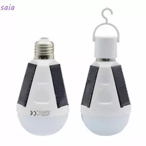 Bóng đèn khẩn cấp SAIA, Bóng đèn sạc LED không nhấp nháy 7W 12W 1200mAh, Bóng đèn cắm trại gia đình E27 di động tại nhà