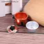 Nồi cơm điện trắng thu nhỏ MỚI Trang trí nhà bếp cho nhà búp bê DIY 1: 12 SKY