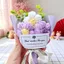 Handmade Mini Dệt Kim Len Bó Hoa Mẫu Giáo Giáo Trẻ Em Mẹ Thành Phẩm Sinh Viên Ngày Lễ Tiệc Kèm Quà Tặng Nhỏ Cro