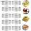 Luckyew 5 Chiếc Tròn Thép Không Gỉ Tart Nhẫn Chịu Nhiệt Đục Lỗ Khuôn DIY Mousse Trái Cây Bánh Tartlet Donut Khuôn Dụng Cụ Nhà Bếp TQ