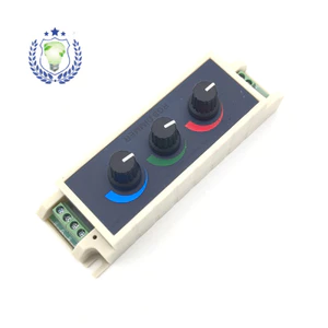 8EQW LED Điều chỉnh độ sáng RGB có núm Điều chỉnh độ sáng mờ 12-24V Bộ điều khiển ba chiều màu đỏ xanh xanh xanh