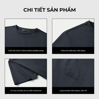 [GIẢM 50%] Áo thun nam ngắn tay HLA công nghệ làm mát, chống tia UV kháng khuẩn, thấm hút
